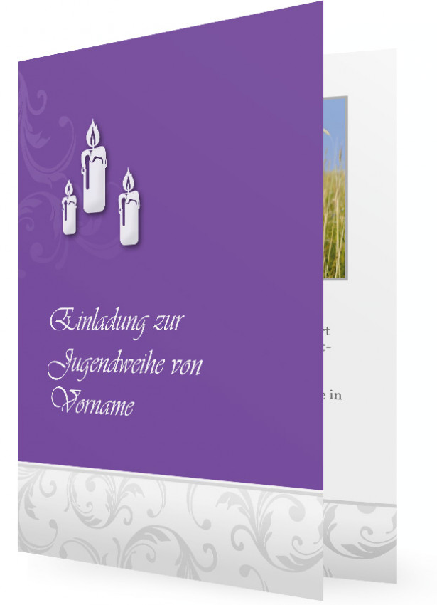 Einladungskarten zur Jugendweihe | Familieneinladungen.de