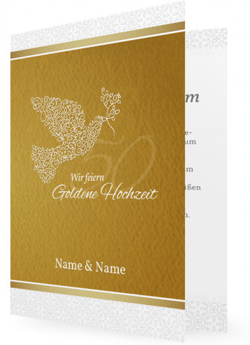goldene hochzeit einladungskarten | familieneinladungen.de