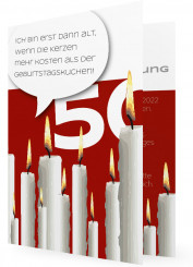 50. Geburtstagseinladungen Vorlage, Kerzen
