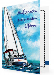 Dankeskarte für Geburtstag, Segelboot
