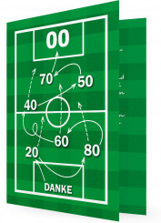 Dankeskarten für Geburtstag, Fußball