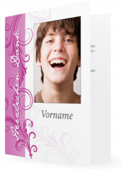 Danksagung für die Jugendweihe