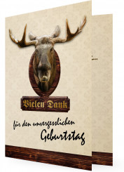 Danksagungen für Geburtstag, Elch