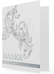 Danksagungen Silberhochzeit, Graue Ornamente