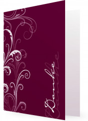 Danksagungen Trauer Vorlagen, Schnörkel-Elemente, beere