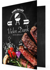 Danksagungskarte für Geburtstag, BBQ