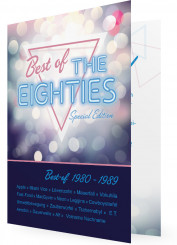 Danksagungskarte Geburtstag Vorlage, Jahrzehnt 80er