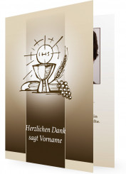 Danksagungskarte zur Konfirmation