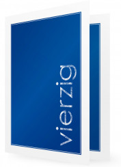 Einladung 40. Geburtstag, Karte schlicht in Blau mit Weißer Schrift