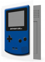 Einladung Geburtstag, Birthday Girl blau