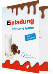 Einladung Vorlage Geburtstag, Schokolade
