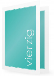 Einladungen zum 40. Geburtstag, einfarbig Türkis mit Weißer Schrift und Rahmen