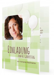 Einladungen zum 40. Geburtstag, Grüne Kästchen