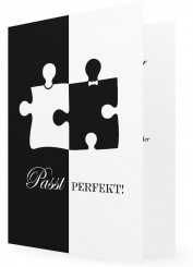 Einladungen zur Hochzeit Vorlage, Puzzleteile
