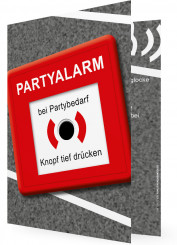 Geburtstag Einladungskarte, Knopf Partyalarm