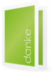 Geburtstagsdankkarte gestalten, moderne Karte, grün