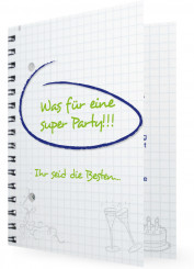 Geburtstagsdanksagungskarte Vorlage, Notizblock