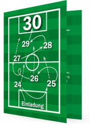 Geburtstagseinladung 30. Vorlage, Fußball
