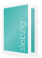 Geburtstagseinladung für 70., einfarbig petrol modern weiß umrahmt