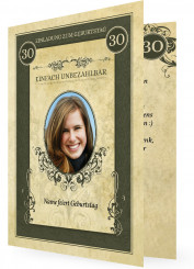 Geburtstagseinladung zum 30., Dollar-Schein