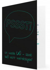 Geburtstagseinladungen 60., Pssst petrol