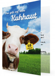 Geburtstagseinladungen zum 60., Das geht auf keine Kuhhaut