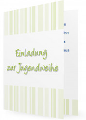 Karten zur Jugendweihe, Grüne Streifen