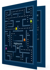 lustige Kartenvorlage zum 60., Pacman