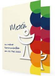 Menü Karte, Bunte Kreise