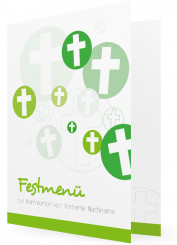 Menükarte Vorlagen, Grüne Kreuze