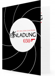 Vorlage für Einladung zum 30. Geburtstag, Agent 030