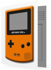 Vorlage für Geburtstagseinladung, Birthday Girl orange