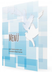 Vorlage für Menükarten, Blaue Kästchen