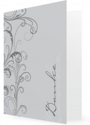 Vorlage für Trauerkarten, Schnörkel-Elemente, grau