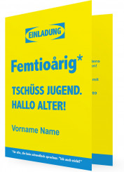 Vorlagen für Einladungskarten 50. Geburtstag, Schwedisch