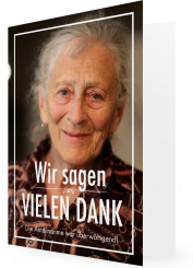 Vorlagen für Trauerkarten, weiße Schrift auf Foto