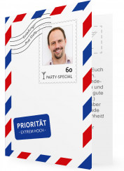 witzige Kartenvorlagen 60. Geburtstag, Post